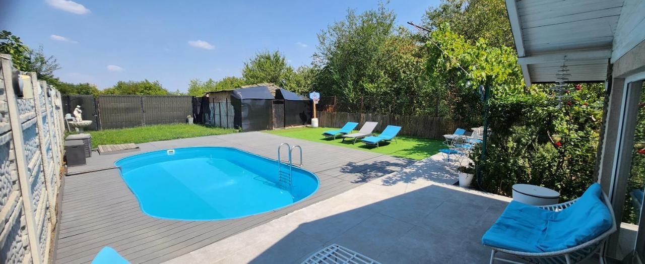 Morii Lake Pool Villa Bucarest Esterno foto